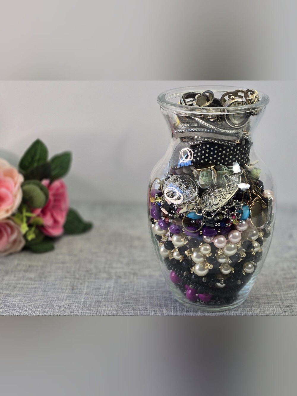 Mistery Costume Jewelry Jar To Wear Or For Parts